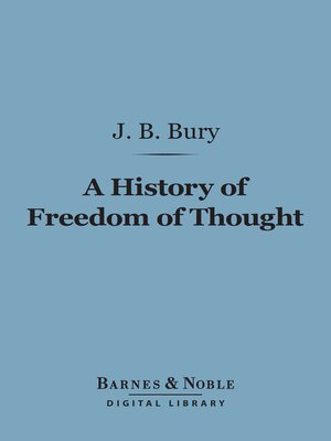 cover image of A History of Freedom of Thought (Barnes & Noble Digital Library)